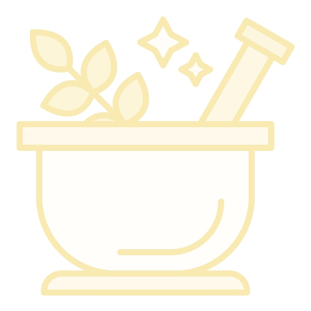 Imagen vectorial de icono de hierbas Se puede usar para Spa