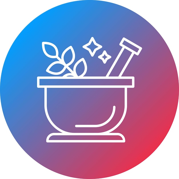 Imagen vectorial de icono de hierbas Se puede usar para Spa