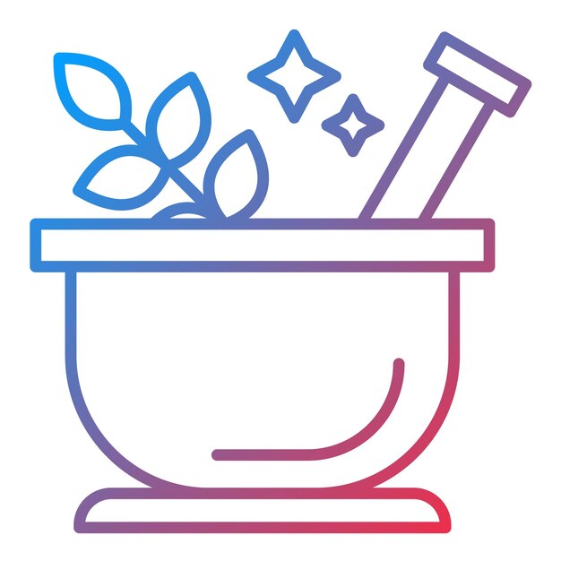 Imagen vectorial de icono de hierbas Se puede usar para Spa