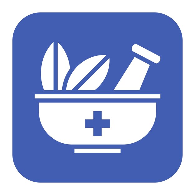 Imagen vectorial de icono de hierbas Puede utilizarse para la dermatología