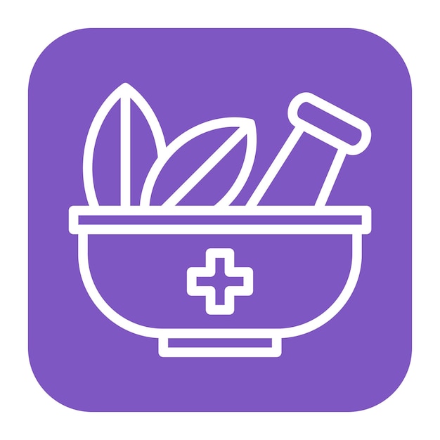 Imagen vectorial de icono de hierbas Puede utilizarse para la dermatología
