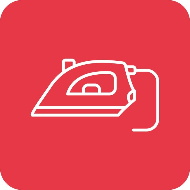 Imagen vectorial de icono de hierro Se puede usar para artículos para el hogar