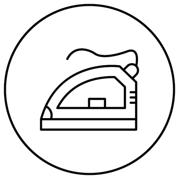 Imagen vectorial de icono de hierro Se puede utilizar para la limpieza de la casa