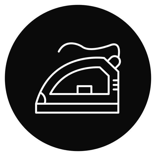 Imagen vectorial de icono de hierro Se puede utilizar para la limpieza de la casa