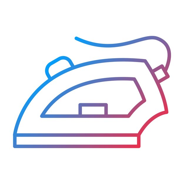 Imagen vectorial de icono de hierro Puede utilizarse para servicios hoteleros