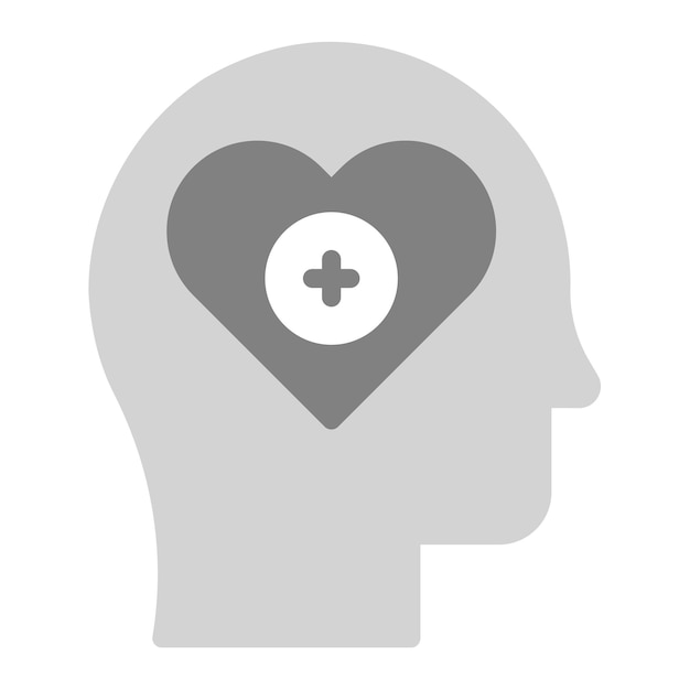 Imagen vectorial de icono de higiene mental Se puede usar para Psicología