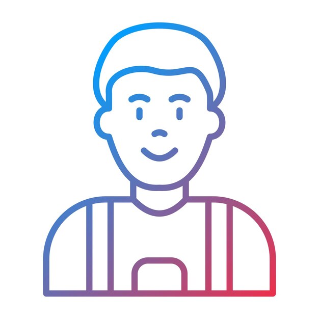 La imagen vectorial del icono del hijo se puede usar para la vida familiar