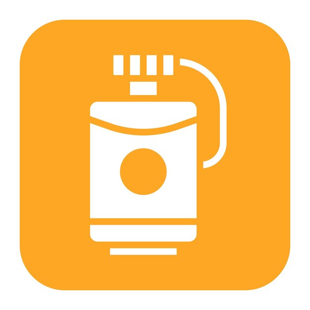 Imagen vectorial del icono de Hip Flask Se puede usar para el trekking
