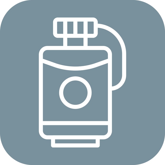 Imagen vectorial del icono de Hip Flask Se puede usar para el trekking