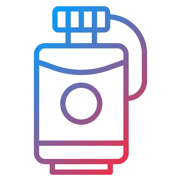 Imagen vectorial del icono de Hip Flask Se puede usar para el trekking