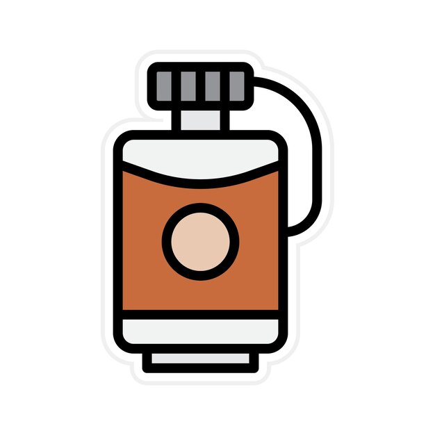 Imagen vectorial del icono de Hip Flask Se puede usar para el trekking