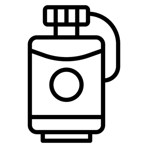 Imagen vectorial del icono de Hip Flask Se puede usar para el trekking