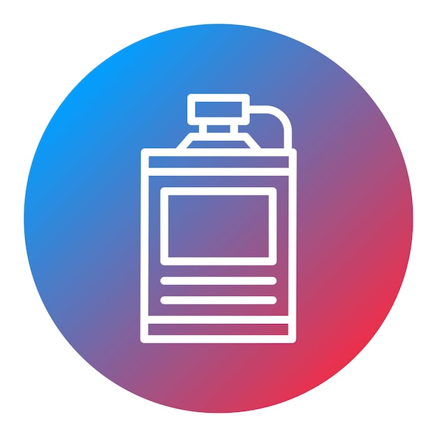 La imagen vectorial del icono de Hip Flask se puede utilizar para Bar