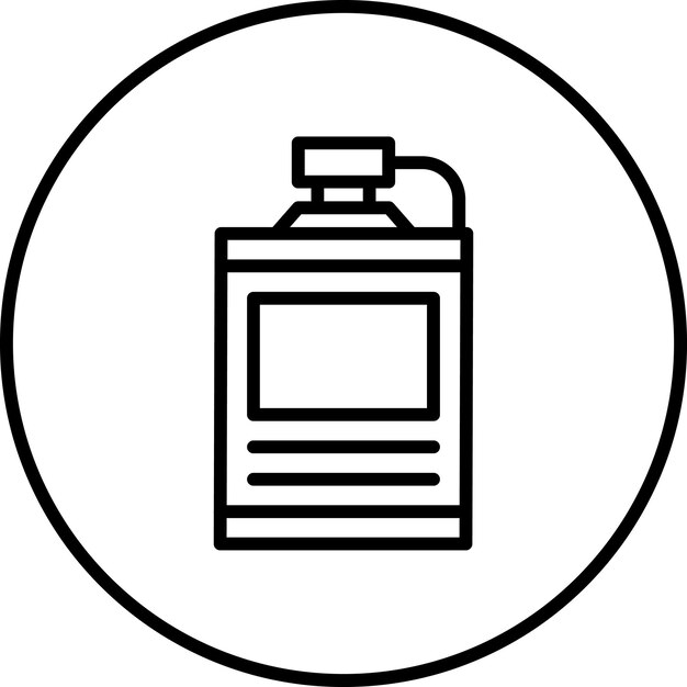 La imagen vectorial del icono de Hip Flask se puede utilizar para Bar