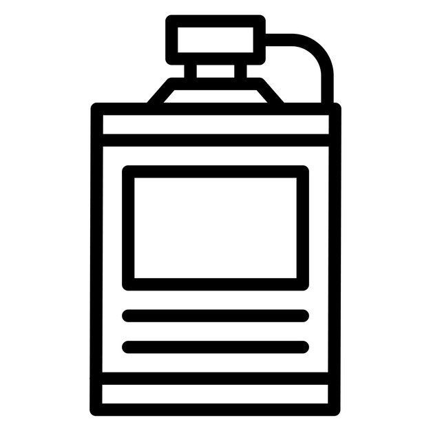 La imagen vectorial del icono de Hip Flask se puede utilizar para Bar