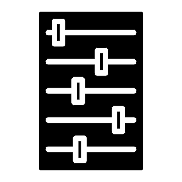 Imagen vectorial de icono de hiperparámetro Puede utilizarse para la ciencia de datos