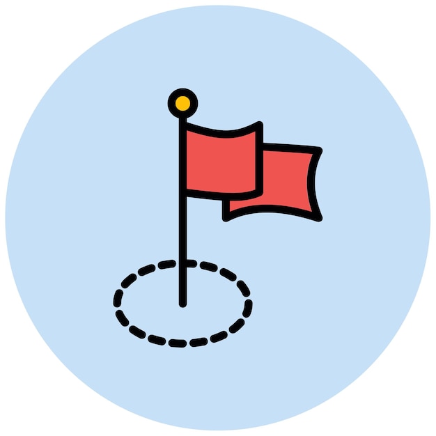 Imagen vectorial del icono del hito Se puede utilizar para los logros