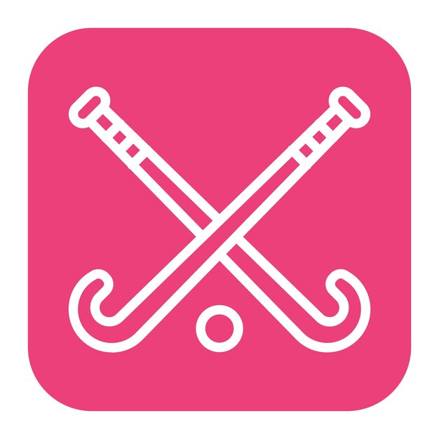 La imagen vectorial del icono de hockey se puede usar para el boliche