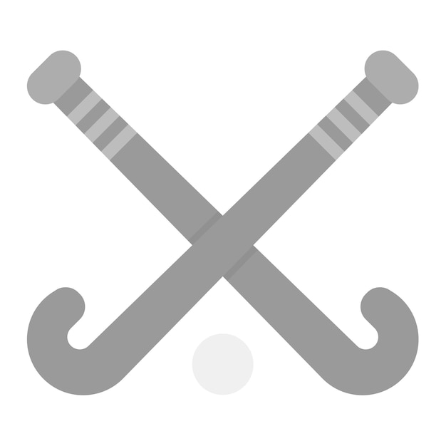Imagen vectorial del icono de hockey Se puede usar para el boliche