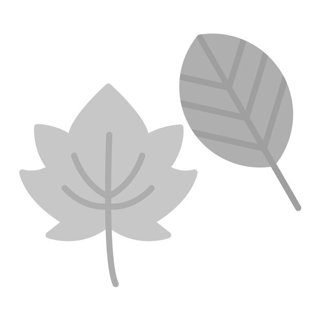 La imagen vectorial del icono de las hojas de otoño se puede utilizar para la jardinería