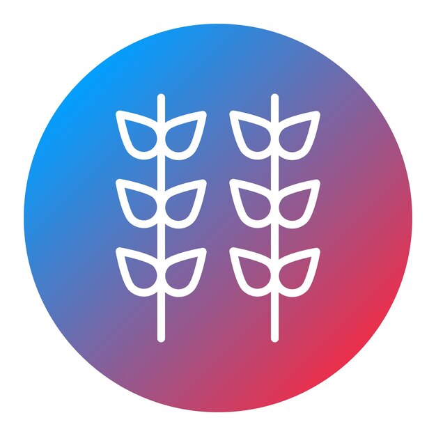 Imagen vectorial de icono de hojas Se puede utilizar para las características de la tela