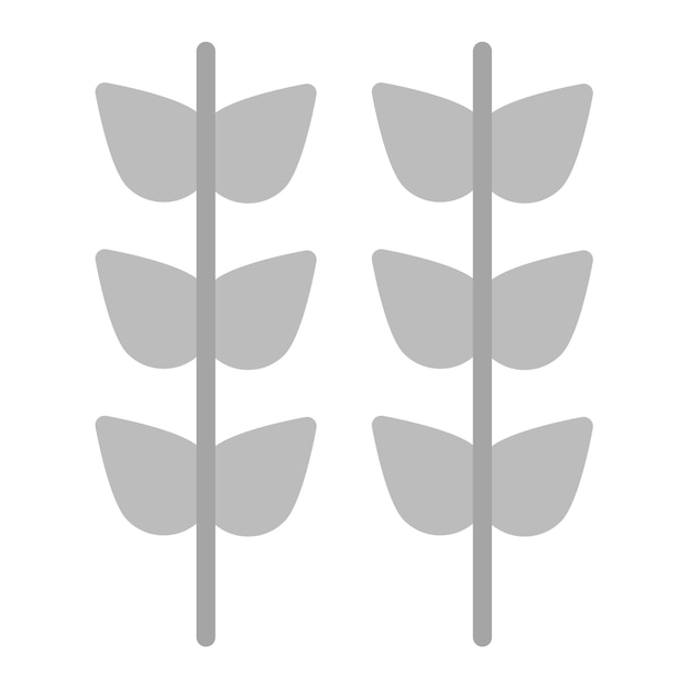Imagen vectorial de icono de hojas Se puede utilizar para las características de la tela