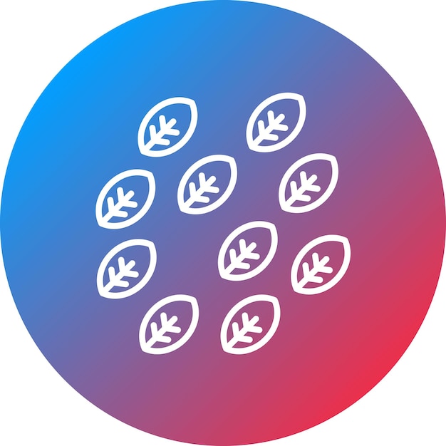 La imagen vectorial del icono de hojas se puede utilizar para el otoño