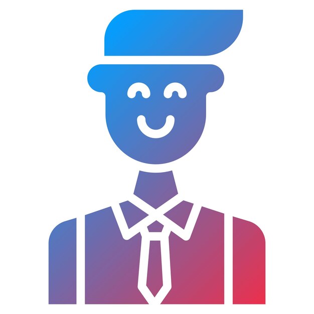 Imagen vectorial de icono de hombre de negocios Se puede usar para Gig Economy