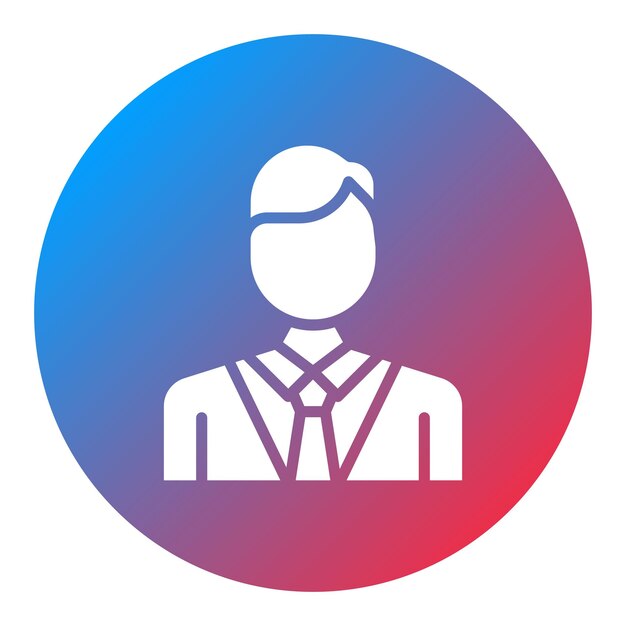 Imagen vectorial de icono de hombre de negocios Se puede usar para logros
