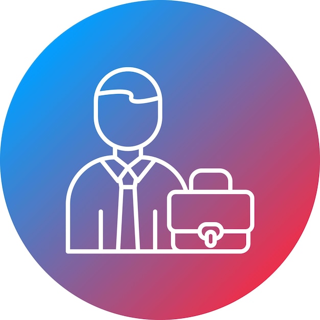 Imagen vectorial de icono de hombre de negocios Se puede usar para personas de negocios