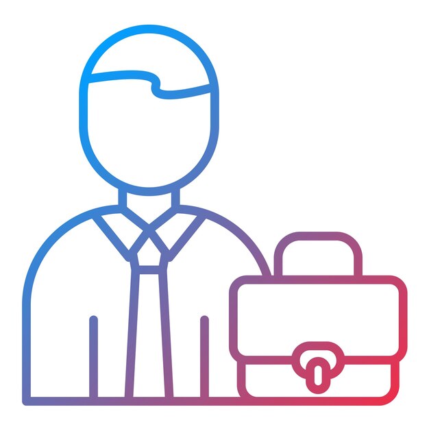 Imagen vectorial de icono de hombre de negocios Se puede usar para personas de negocios