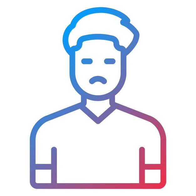 Imagen vectorial del icono del hombre Se puede usar para sin techo