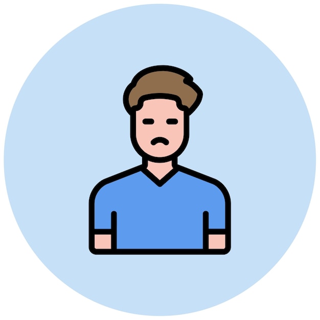 Imagen vectorial del icono del hombre Se puede usar para sin techo