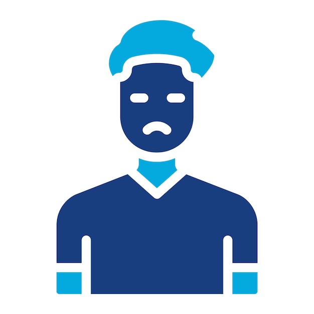 Imagen vectorial del icono del hombre Se puede usar para sin techo