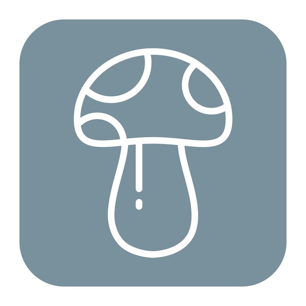 Imagen vectorial del icono del hongo Se puede usar para Fairytale