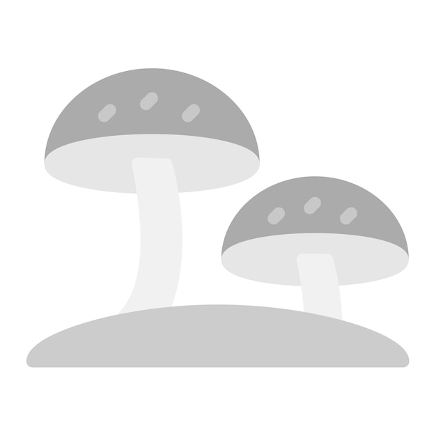 Imagen vectorial del icono de hongos Se puede utilizar para las características de la tela