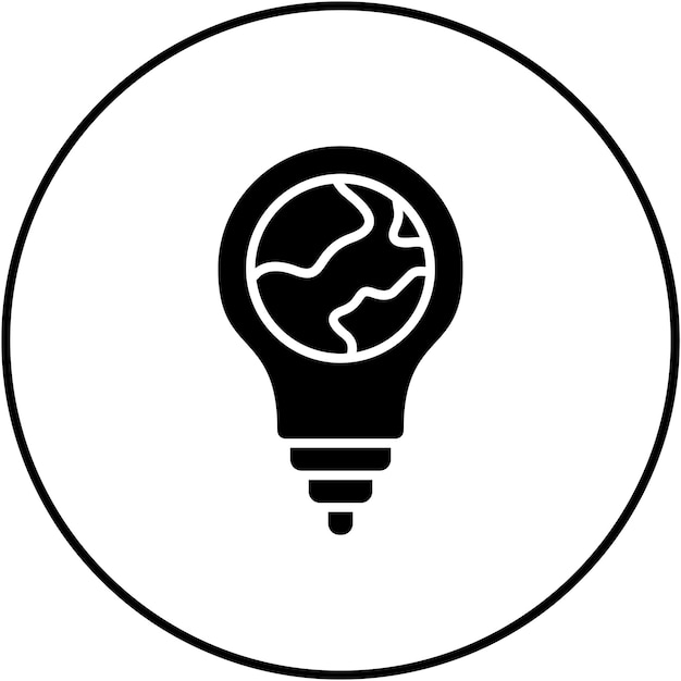 Imagen vectorial del icono de la hora de la Tierra Se puede utilizar para la hora y la fecha