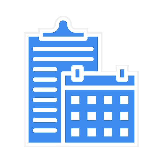 Imagen vectorial del icono del horario diario Se puede utilizar para la guardería