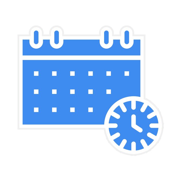 La imagen vectorial del icono del horario se puede utilizar para Contacte con nosotros