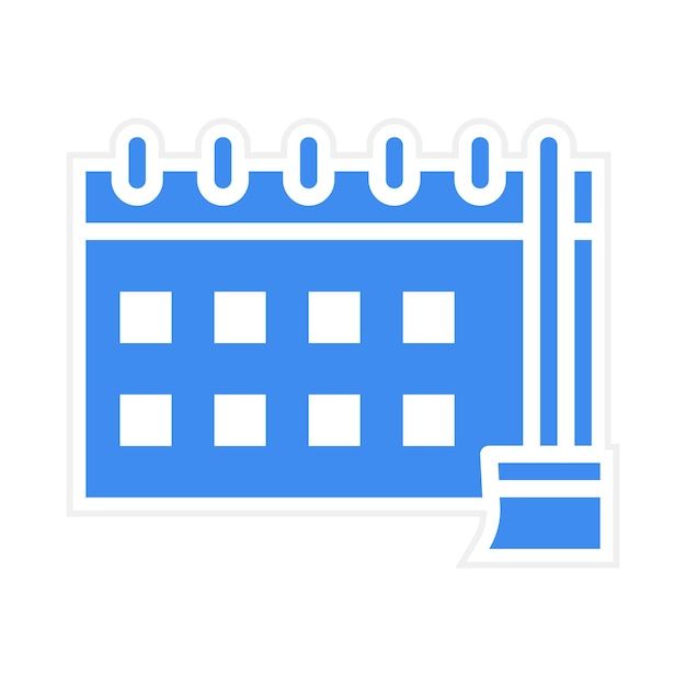 Imagen vectorial de icono de horario de tareas Se puede usar para la adopción de niños