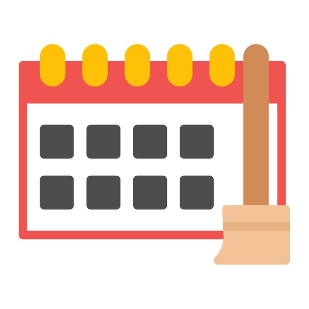 Imagen vectorial de icono de horario de tareas Se puede usar para la adopción de niños
