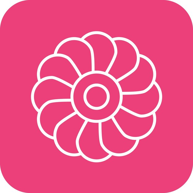 Imagen vectorial del icono de la hortensia Se puede usar para jardinería