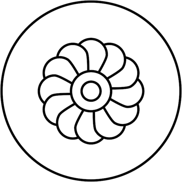 Imagen vectorial del icono de la hortensia Se puede usar para jardinería