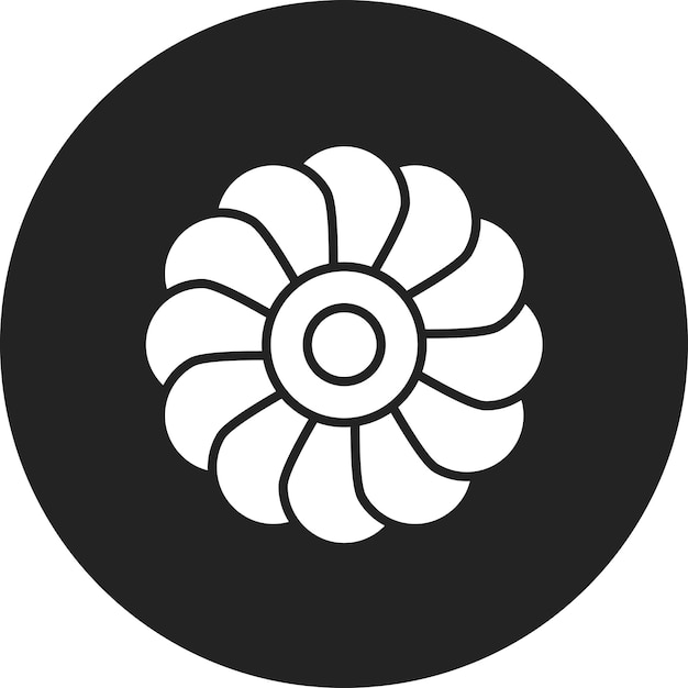 Imagen vectorial del icono de la hortensia Se puede usar para jardinería