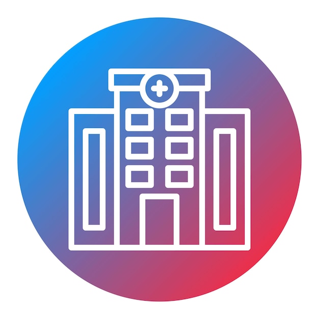 Imagen vectorial del icono del hospital Se puede utilizar para la maternidad