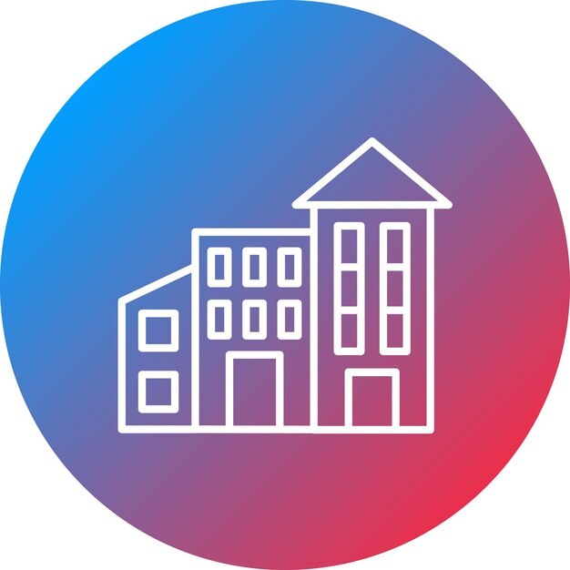 Imagen vectorial del icono del hotel Se puede utilizar para la agencia de viajes