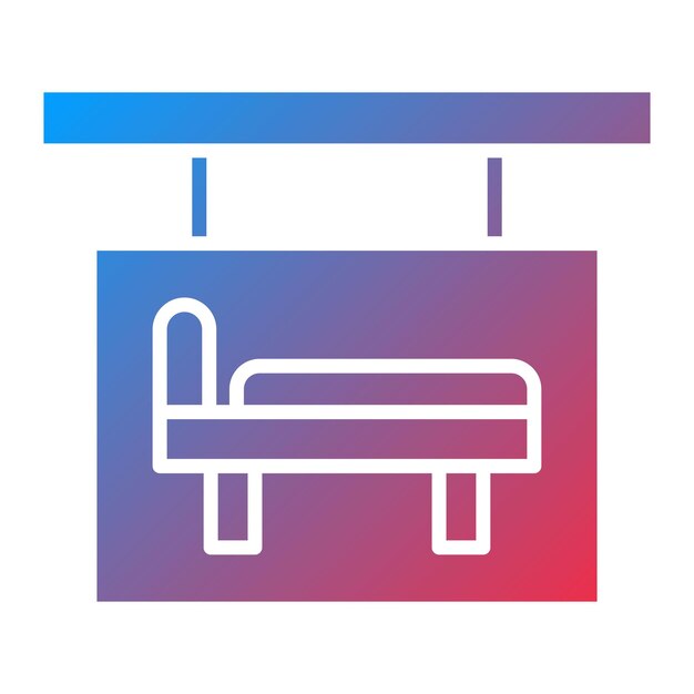 Imagen vectorial del icono del hotel Se puede utilizar para la gestión del hotel