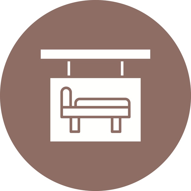 Imagen vectorial del icono del hotel Se puede utilizar para la gestión del hotel