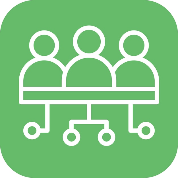 Imagen vectorial de icono de HR Stratgey Puede utilizarse para la gestión de productos