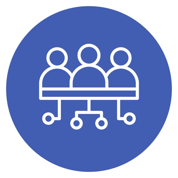 Imagen vectorial de icono de HR Stratgey Puede utilizarse para la gestión de productos